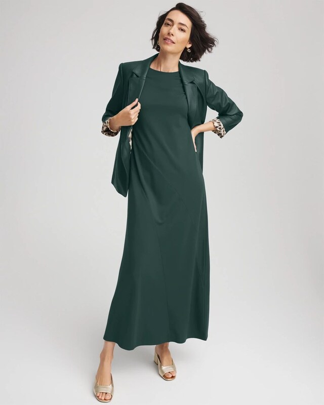 Dolman-Sleeve Ponte  Maxi Dress - image 2